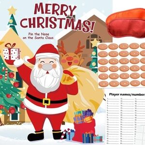 •pin the nose on Santa•